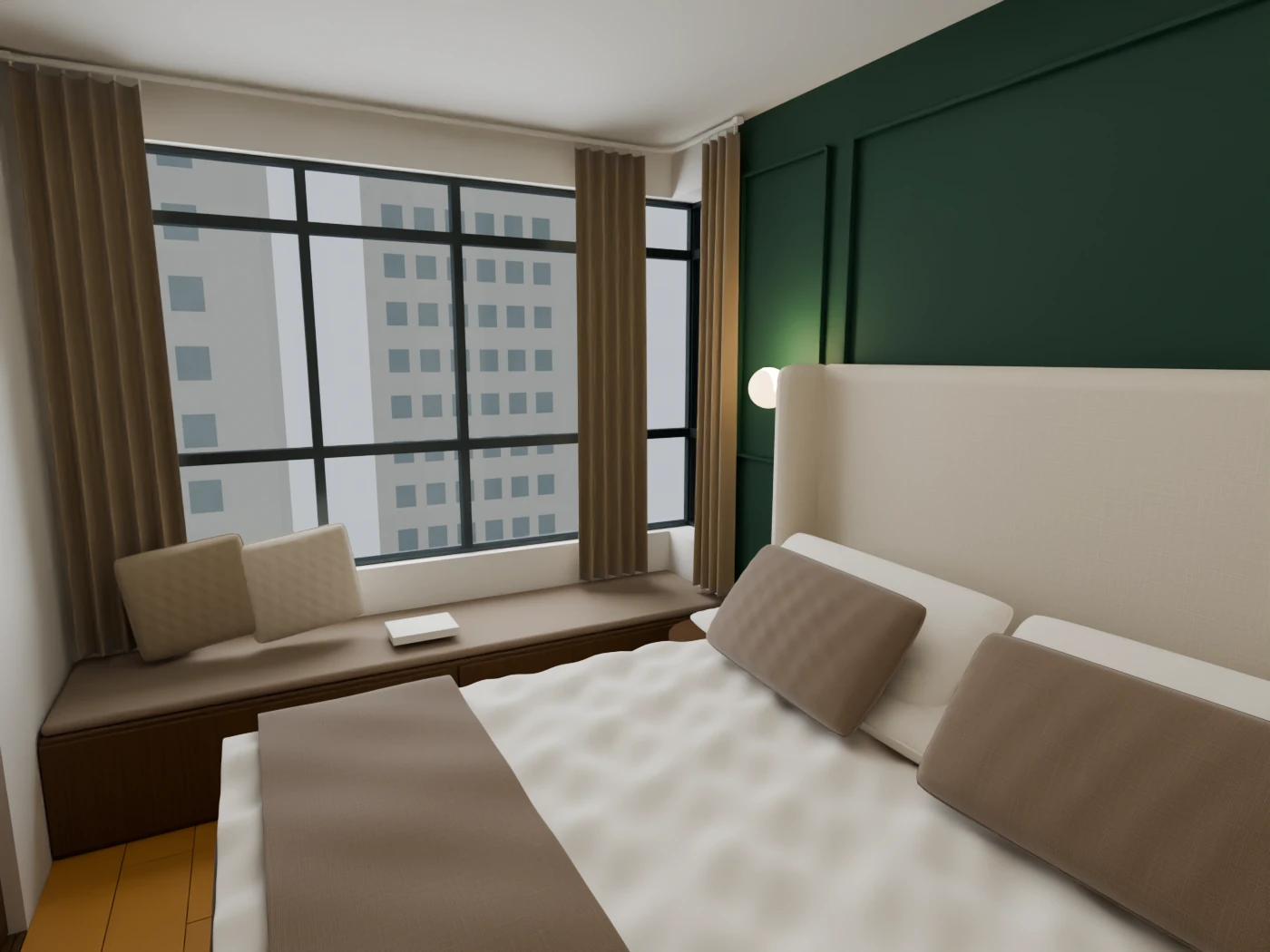 Master bedroom / ACTUAL BLENDER RENDER