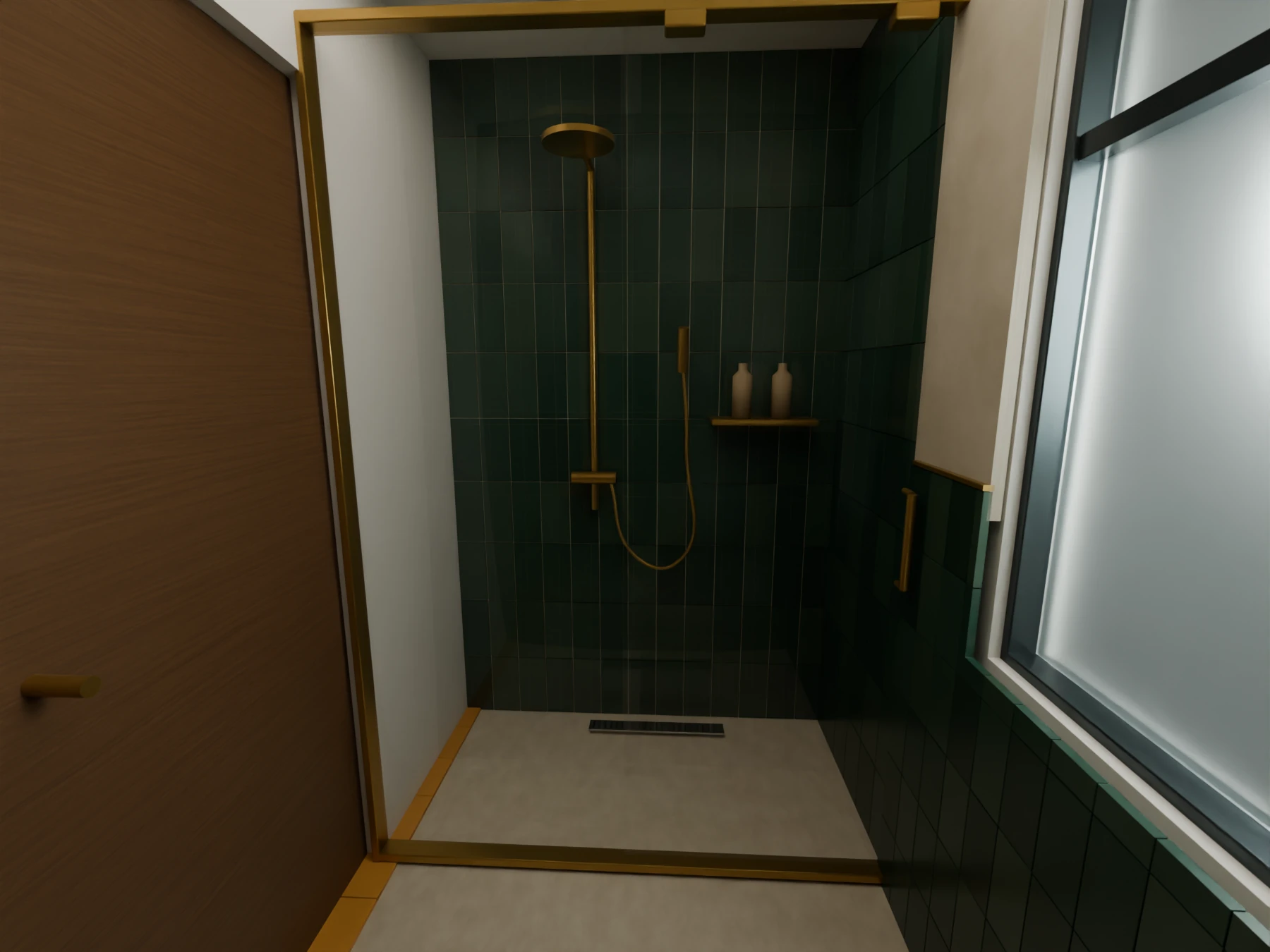 Master bathroom / shower / ACTUAL BLENDER RENDER